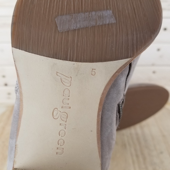 Paul Green 7.5 US Leather Ankle Boot Booties Side Zip Western Biker Moto NEW - Picture 12 of 15